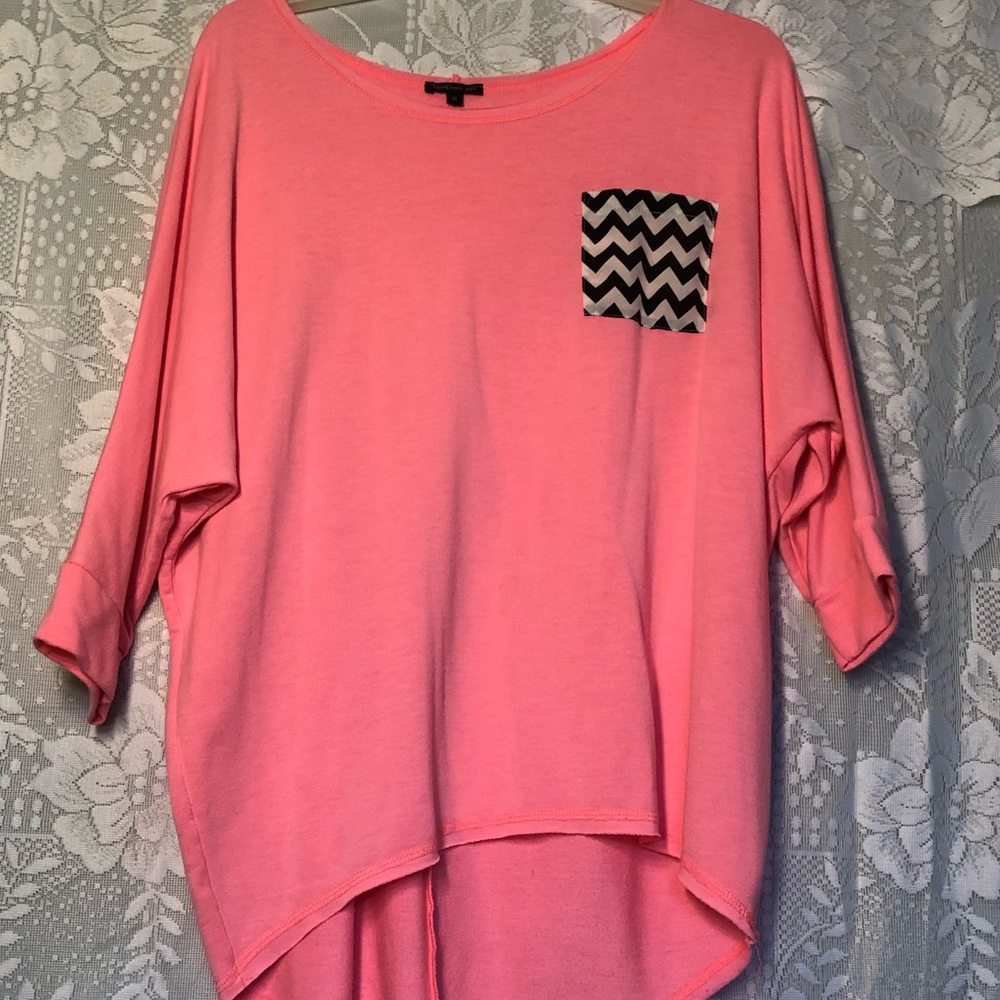 Coral pink  top tunic